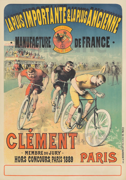 CléMENT VéLO/CYCLES Rxip-POSTER/REPRODUCTION d1 AFFICHE VINTAGE