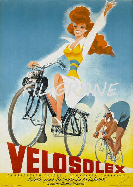 VéLOSOLEX SOLEX Rduf-POSTER/REPRODUCTION d1 AFFICHE VINTAGE