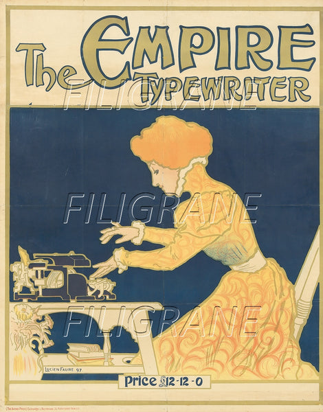 PUB THE EMPIRE TYPEWRITER Rrgq-POSTER/REPRODUCTION d1 AFFICHE VINTAGE