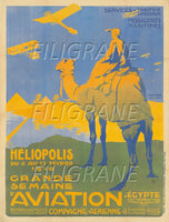 SEMAINE AVIATION 1910 Rqbx-POSTER/REPRODUCTION d1 AFFICHE VINTAGE