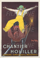 PUB CHANTIER HOUILLER Raxr-POSTER/REPRODUCTION d1 AFFICHE VINTAGE