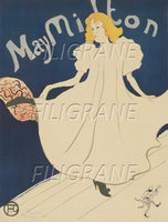 SPECTACLE May MILTON Rjsp-POSTER/REPRODUCTION d1 AFFICHE VINTAGE