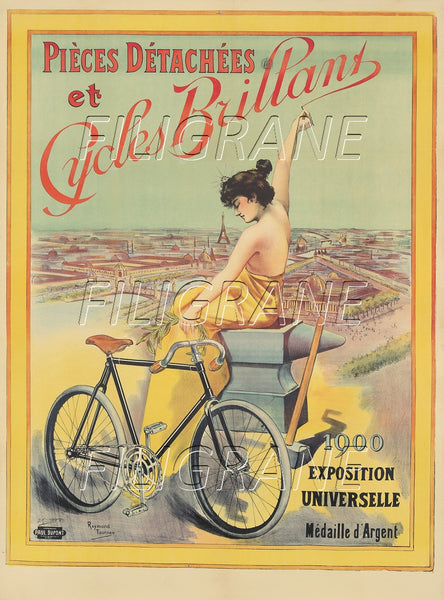 BRILLANT VéLO/CYCLES Rait-POSTER/REPRODUCTION d1 AFFICHE VINTAGE