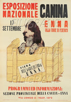 EXPO CANINE ENNA Rsxf-POSTER/REPRODUCTION d1 AFFICHE VINTAGE