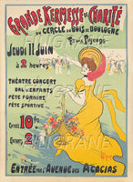 FêTE BOIS de BOULOGNE KERMESSE Rphz-POSTER/REPRODUCTION d1 AFFICHE VINTAGE