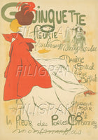 SPECTACLE MONTMARTRE GUINGUETTE Rdde-POSTER/REPRODUCTION d1 AFFICHE VINTAGE