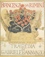 SPECTACLE FRANCESCA da RIMINI Rxye-POSTER/REPRODUCTION d1 AFFICHE VINTAGE