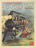 the DANGER SIGNAL FILM Rdbo-POSTER/REPRODUCTION d1 AFFICHE VINTAGE