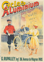 ALUMINIUM VéLO/CYCLES Rqln-POSTER/REPRODUCTION d1 AFFICHE VINTAGE