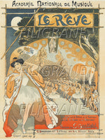 LE RêVE BALLET DANSE Rarj-POSTER/REPRODUCTION d1 AFFICHE VINTAGE