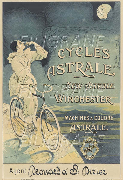 ASTRALE VéLO/CYCLES Rhka-POSTER/REPRODUCTION d1 AFFICHE VINTAGE