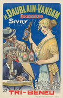PUB TRI BENEU BièRE DAUBLAIN Rtvt-POSTER/REPRODUCTION d1 AFFICHE VINTAGE