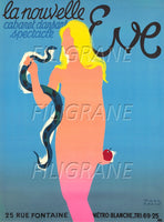 LA NOUVELLE EVE CABARET Rnmg-POSTER/REPRODUCTION d1 AFFICHE VINTAGE