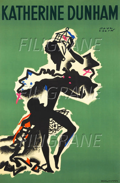 SPECTACLE KATHERINE DUNHAM Rzpu-POSTER/REPRODUCTION d1 AFFICHE VINTAGE
