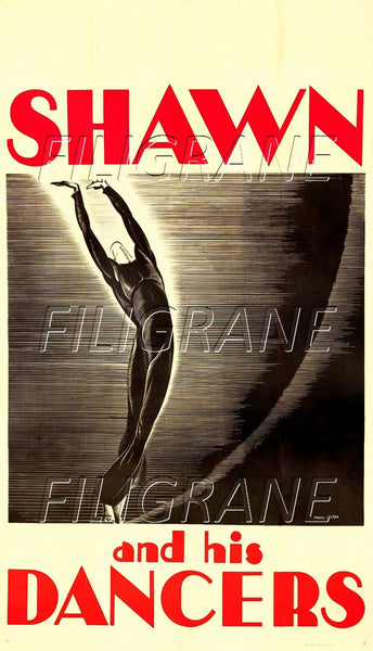SPECTACLE SHAWN DANCERS Riof-POSTER/REPRODUCTION d1 AFFICHE VINTAGE