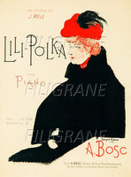 SPECTACLE LILI POLKA Rteh-POSTER/REPRODUCTION d1 AFFICHE VINTAGE