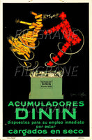 PUB DININ ACUMULADORES Rydu-POSTER/REPRODUCTION d1 AFFICHE VINTAGE