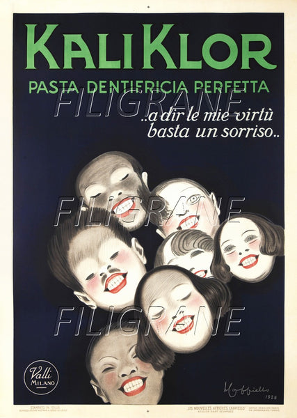 PUB KALI KLOR DENTIFRICE Rrgo-POSTER/REPRODUCTION d1 AFFICHE VINTAGE