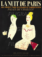 FêTES NUIT PARIS ETUDIANTS 1949 Rwxv-POSTER/REPRODUCTION d1 AFFICHE VINTAGE
