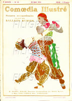 BALLETS RUSSES Rwlk-POSTER/REPRODUCTION d1 AFFICHE VINTAGE