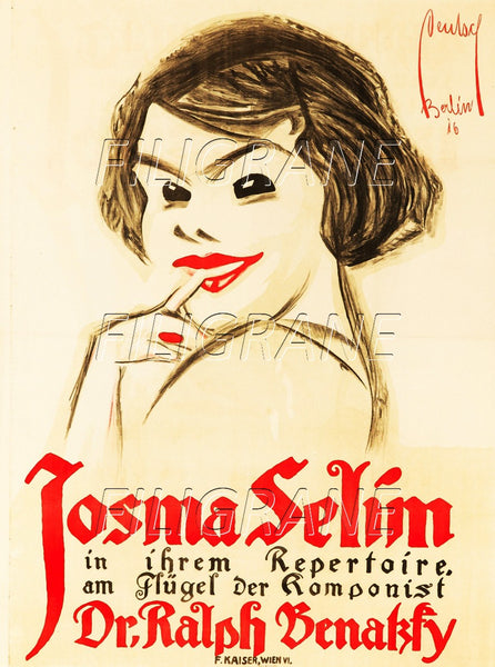 SPECTACLE JOSMA SELIM Rlgw-POSTER/REPRODUCTION d1 AFFICHE VINTAGE