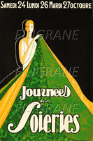 PUB JOURNéES des SOIERIES Rzsz-POSTER/REPRODUCTION d1 AFFICHE VINTAGE