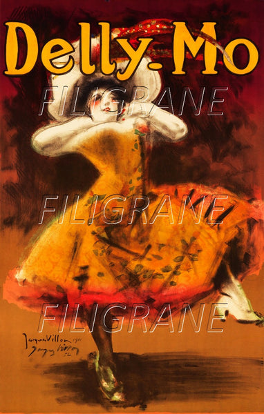 DELLY MO CABARET Rfxx-POSTER/REPRODUCTION d1 AFFICHE VINTAGE