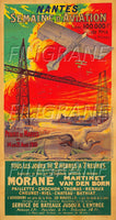 NANTES SALON AVIATION 1910 Rdjy-POSTER/REPRODUCTION d1 AFFICHE VINTAGE