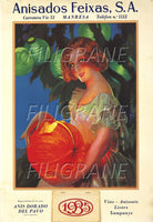 PUB ANISADOS FEIXAS Rrsr-POSTER/REPRODUCTION d1 AFFICHE VINTAGE