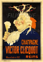 PUB Victor CLICQUOT CHAMPAGNE Rwxb-POSTER/REPRODUCTION d1 AFFICHE VINTAGE