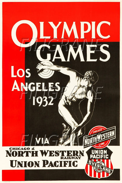 SPORT LOS ANGELES OLYMPIC GAMES Rzwv-POSTER/REPRODUCTION d1 AFFICHE VINTAGE