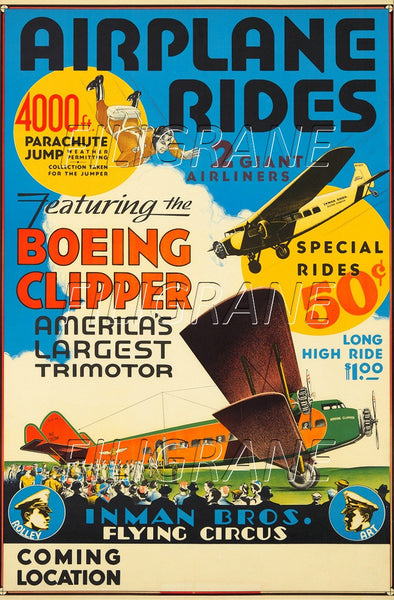 BOEING CLIPPER AVION Rkja-POSTER/REPRODUCTION d1 AFFICHE VINTAGE