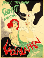 Annie TRAUTNERS CABARET Rdud-POSTER/REPRODUCTION d1 AFFICHE VINTAGE