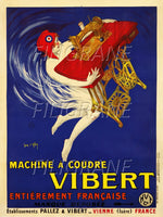 PUB VIBERT MACHINE à COUDRE Rtrg-POSTER/REPRODUCTION d1 AFFICHE VINTAGE