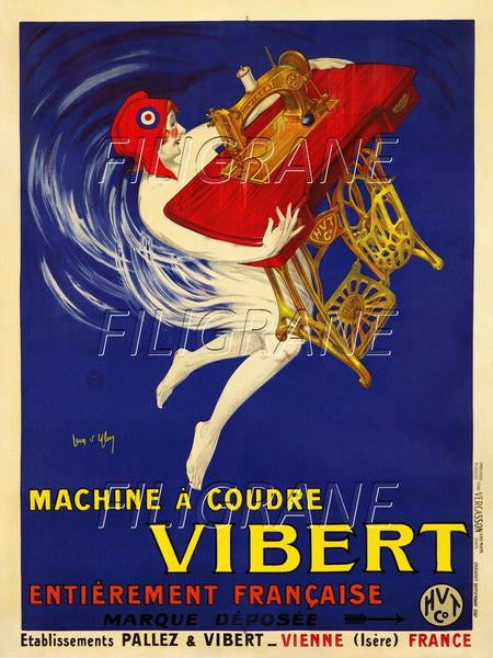PUB VIBERT MACHINE à COUDRE Rtrg-POSTER/REPRODUCTION d1 AFFICHE VINTAGE