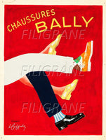BALLY CHAUSSURES Rwmz-POSTER/REPRODUCTION d1 AFFICHE VINTAGE