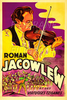 SPECTACLE Roman JACOWLEW TZIGANES Rndw-POSTER/REPRODUCTION d1 AFFICHE VINTAGE