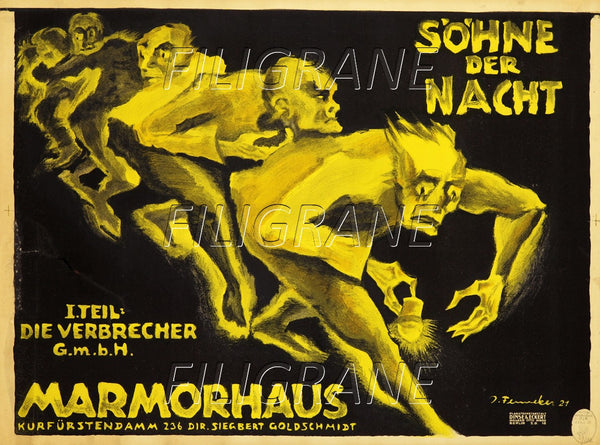 MARMORHAUS FILM Rnih-POSTER/REPRODUCTION d1 AFFICHE VINTAGE
