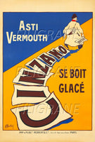 PUB CINZANO ASTI VERMOUTH Rnsp-POSTER/REPRODUCTION d1 AFFICHE VINTAGE