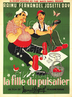LA FILLE du PUISATIER FILM Rehj-POSTER/REPRODUCTION d1 AFFICHE VINTAGE