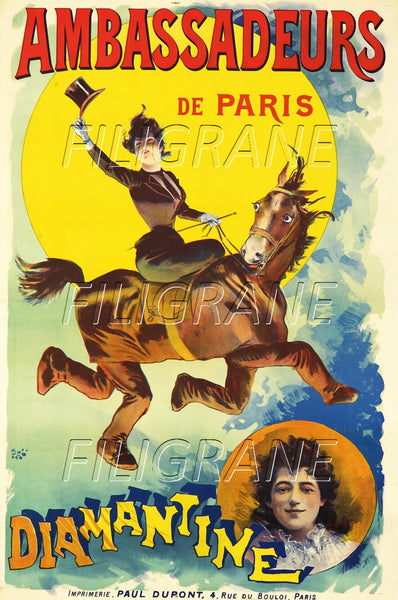 PUB DIAMANTINE Rscp-POSTER/REPRODUCTION d1 AFFICHE VINTAGE