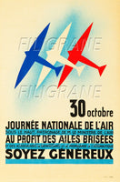 AVIATION AILES BRISéES Rarw-POSTER/REPRODUCTION d1 AFFICHE VINTAGE
