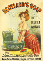 PUB SCOTLAND'S SOAP SAVON Rkbc-POSTER/REPRODUCTION d1 AFFICHE VINTAGE