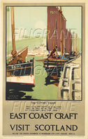 DIVERS THE SCOTTISH LUGGER Rufd-POSTER/REPRODUCTION d1 AFFICHE VINTAGE