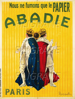 PUB ABADIE PAPIER CIGARETTES Rsza-POSTER/REPRODUCTION d1 AFFICHE VINTAGE