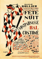 BAL MONTPARNASSE 1922 Rwgu-POSTER/REPRODUCTION d1 AFFICHE VINTAGE