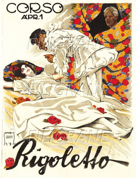 OPéRA RIGOLETTO Rvka-POSTER/REPRODUCTION d1 AFFICHE VINTAGE