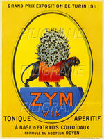PUB ZYM VIN Rjmd-POSTER/REPRODUCTION d1 AFFICHE VINTAGE