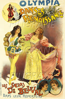 SPECTACLE LES SOEURS de BELVAL OLYMPIA Rvzd-POSTER/REPRODUCTION d1 AFFICHE VINTAGE