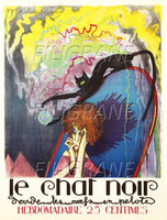 PUB LE CHAT NOIR REVUE PRESSE Rfyn-POSTER/REPRODUCTION d1 AFFICHE VINTAGE